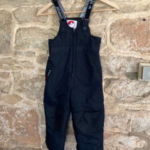 Black Canada WeatherGear Snow Bib Pants- Unisex 4T